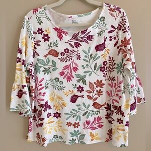 Kim Rogers Brand Floral Blouse (M)